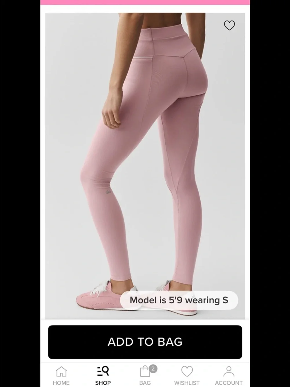 ALO Yoga Vintage Pink High-Waist Legging